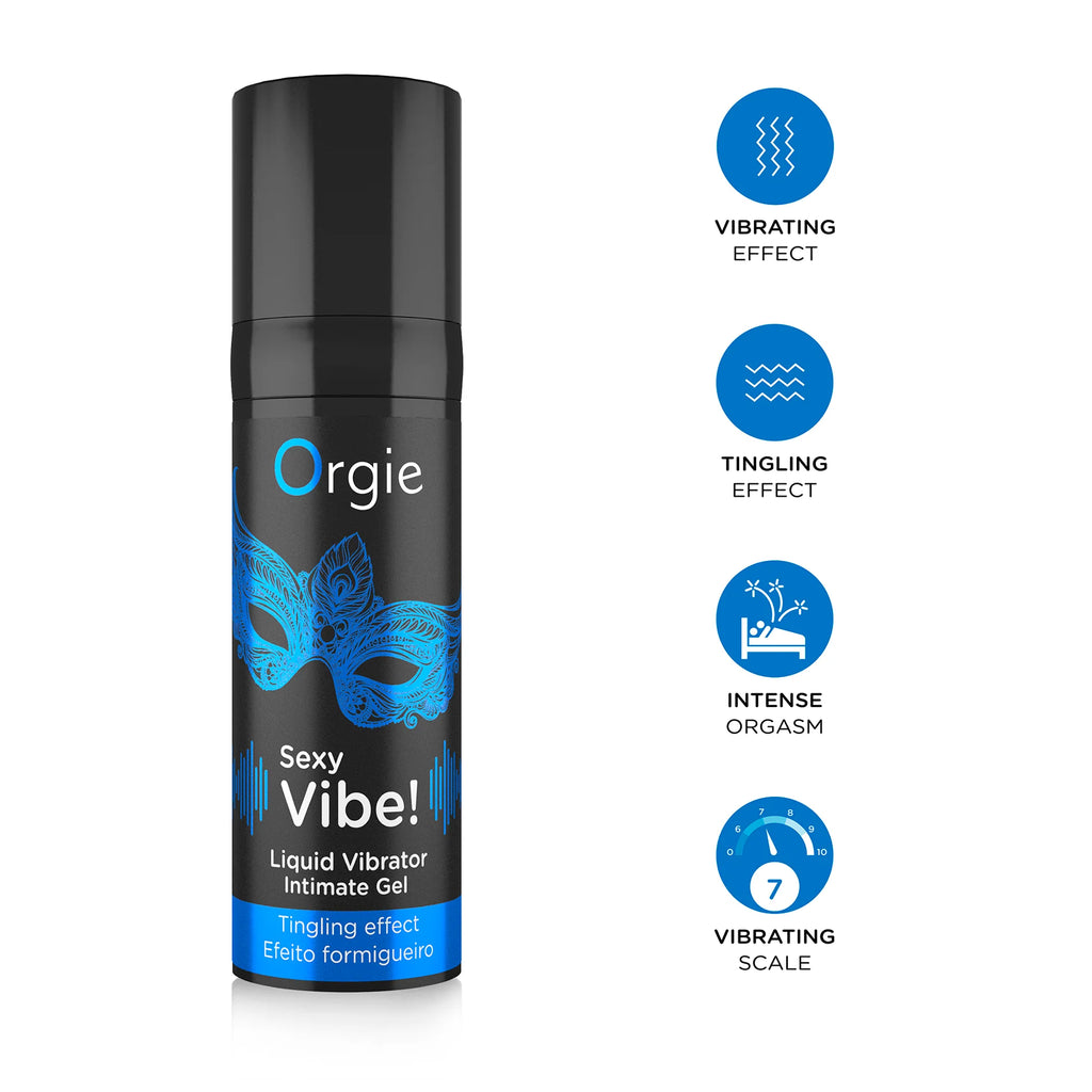ORGIE | Sexy Vibe! Stimuleeriv intiimgeel – 4 varianti (Classic / Hot Maasikas / Intense Orgasm / High Voltage)