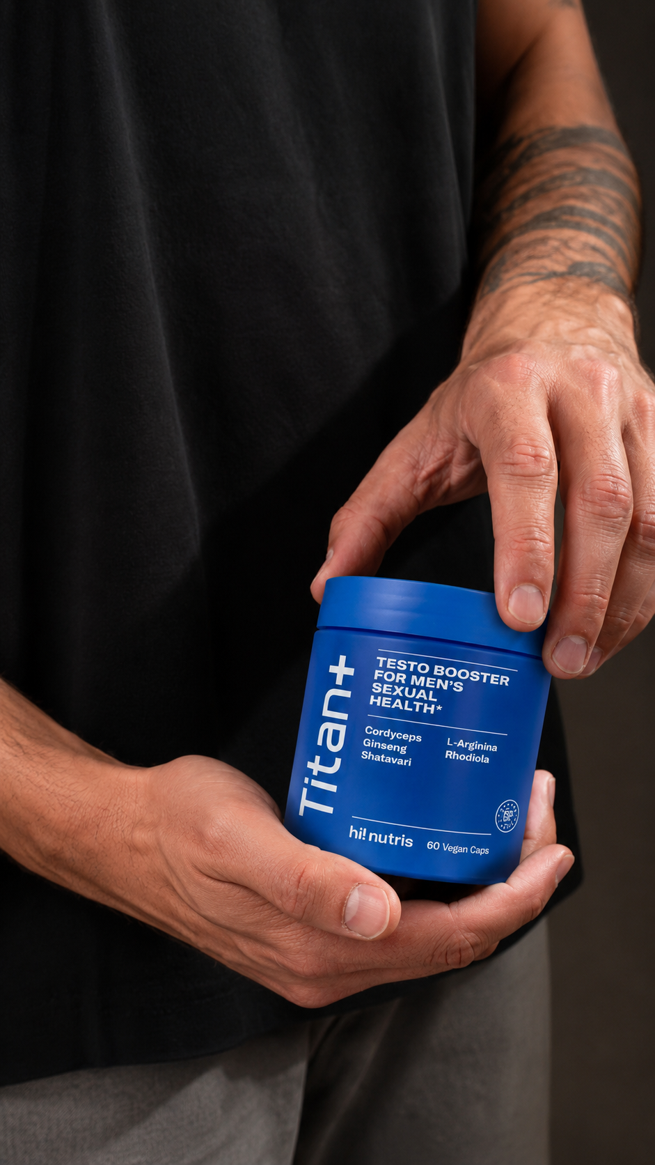 SEXITIVE | TITAN+ – Testo Booster vīriešu veselībai – 60 vegānu kapsulas