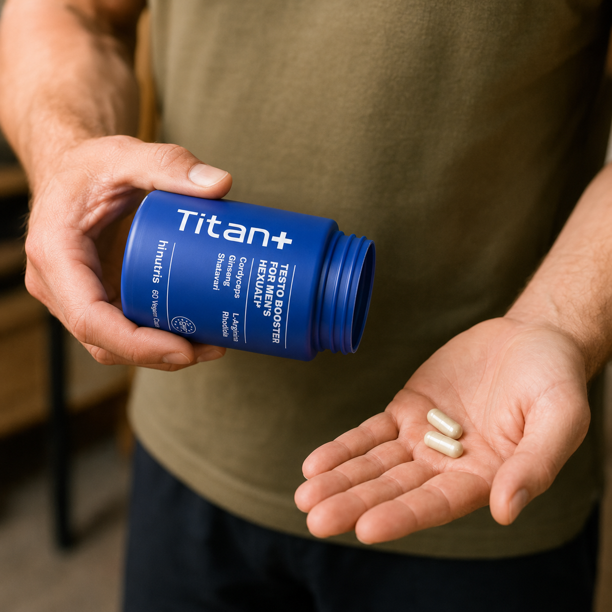 SEXITIVE | TITAN+ – Testo Booster vīriešu veselībai – 60 vegānu kapsulas