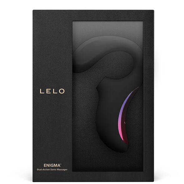 LELO ENIGMA™ DOUBLE SUCTION – Вибромассажёр с двойной стимуляцией, цвета Чёрный / Фиолетовый