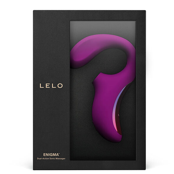 LELO ENIGMA™ DOUBLE SUCTION – Вибромассажёр с двойной стимуляцией, цвета Чёрный / Фиолетовый