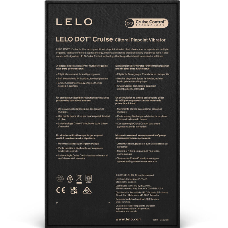 LELO | DOT™ Cruise Clitoral Stimulator – Yellow, Ocher Orange & Pistachio Green
