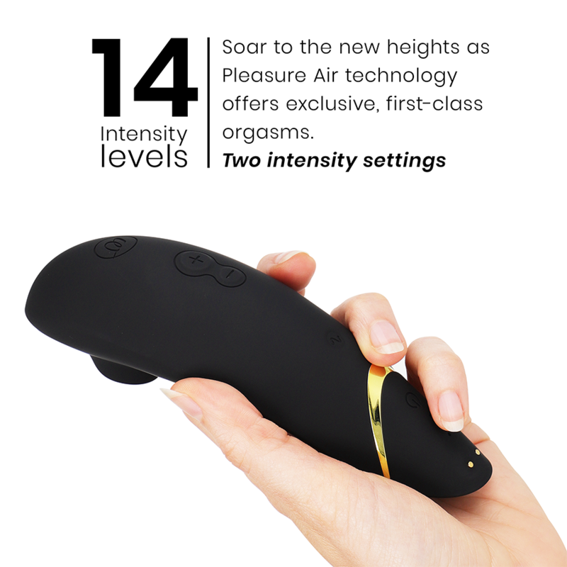 WOMANIZER | Premium 2 – Clitoral Stimulator with Pleasure Air & Autopilot – IPX7 Waterproof – Black / Warm Gray / Blueberry / Raspberry