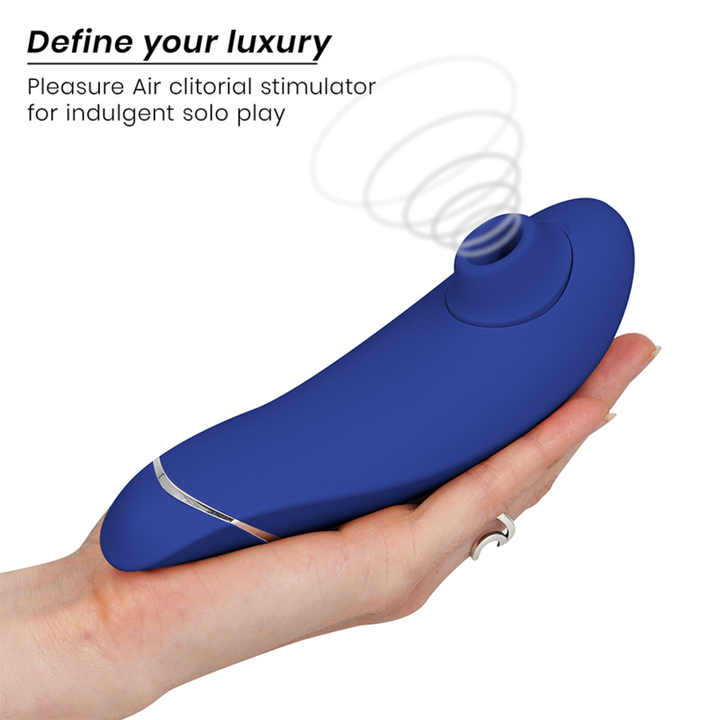 WOMANIZER | Premium 2 – Clitoral Stimulator with Pleasure Air & Autopilot – IPX7 Waterproof – Black / Warm Gray / Blueberry / Raspberry