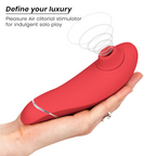 WOMANIZER | Premium 2 – Clitoral Stimulator with Pleasure Air & Autopilot – IPX7 Waterproof – Black / Warm Gray / Blueberry / Raspberry