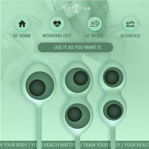 INTENSE Charli Kegel -kuulasetti – 3-tasoinen lantionpohjan treenisarja (Ocean Blue / Light Jade Green / Violet)