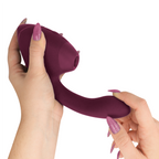 WOMANIZER | Duo Next – Divkāršs klitora un G-punkta stimulators – 3D Pleasure Air + dziļa vibrācija – Tumši violets / Tumši rozā / Melns
