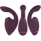 WOMANIZER | Duo Next – Divkāršs klitora un G-punkta stimulators – 3D Pleasure Air + dziļa vibrācija – Tumši violets / Tumši rozā / Melns