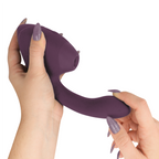 WOMANIZER | Duo Next – Divkāršs klitora un G-punkta stimulators – 3D Pleasure Air + dziļa vibrācija – Tumši violets / Tumši rozā / Melns