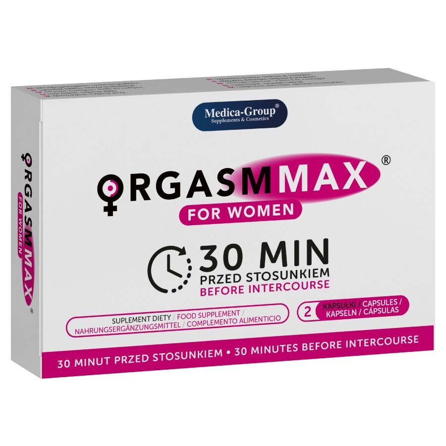 Medica Group Orgasm Max kapselit naisille – elinvoima ja intiimi hyvinvointi – 2 kapselia