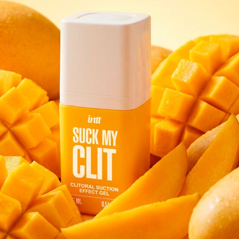INTT | Aistillinen Imu – Suck My Clit Klitorista Stimuloiva Geeli (Trooppinen Mango ja Villimansikka, 15 ml)