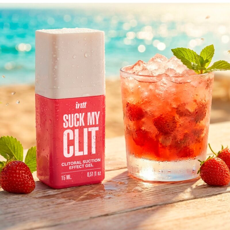INTT | Aistillinen Imu – Suck My Clit Klitorista Stimuloiva Geeli (Trooppinen Mango ja Villimansikka, 15 ml)