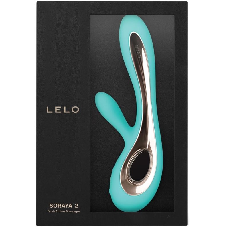 LELO | SORAYA™ 2 Rabbit Vibrator – Purple, Aqua Green & Black