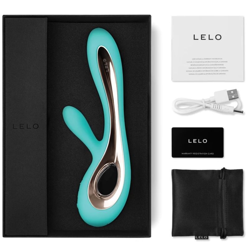 LELO – SORAYA™ 2 Rabbit Vibraattori – Violetti, Aqua Vihreä ja Musta