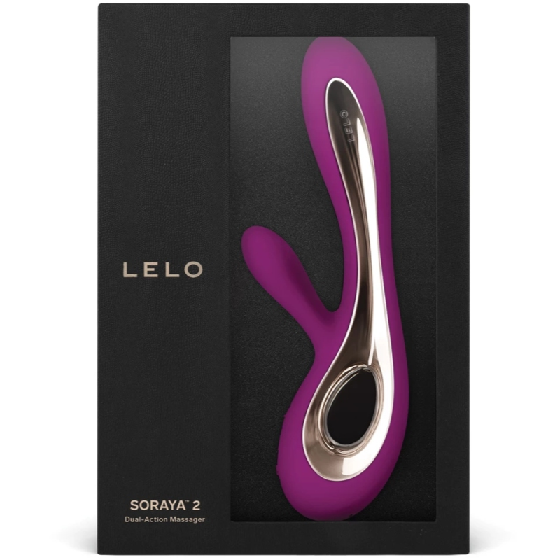 LELO | SORAYA™ 2 Rabbit Vibrator – Purple, Aqua Green & Black