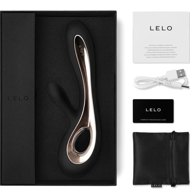 LELO | SORAYA™ 2 Rabbit Vibrator – Purple, Aqua Green & Black