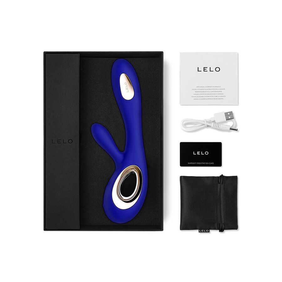 LELO | SORAYA™ Wave Rabbit Vibrator – Purple, Black & Midnight Blue
