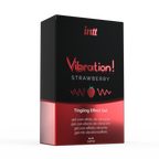 INTT | Strawberry Vibration Gel – Intense Vibration & Pulsation – 15 ml