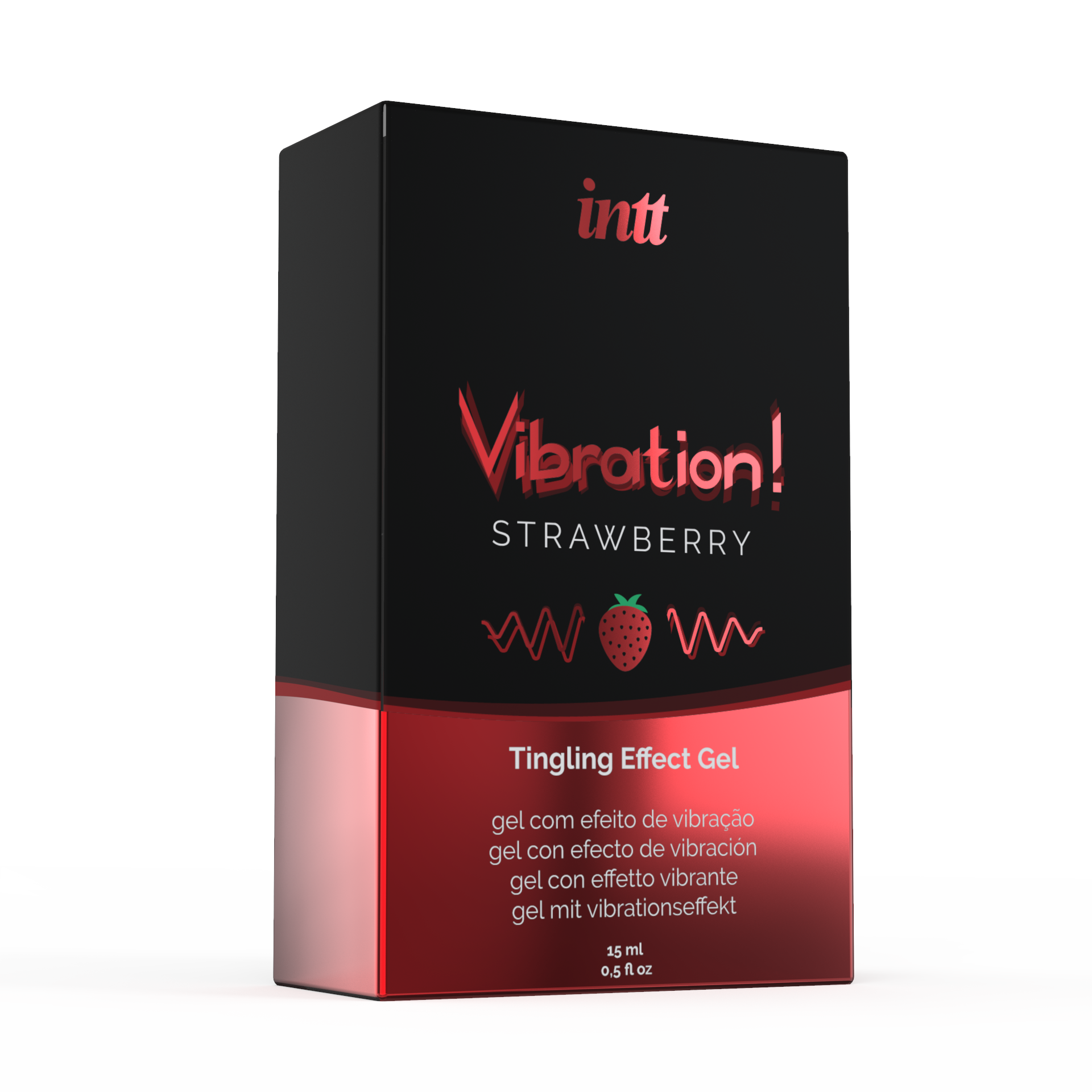 INTT | Strawberry Vibration Gel – Intense Vibration & Pulsation – 15 ml