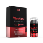 INTT | Strawberry Vibration Gel – Intense Vibration & Pulsation – 15 ml