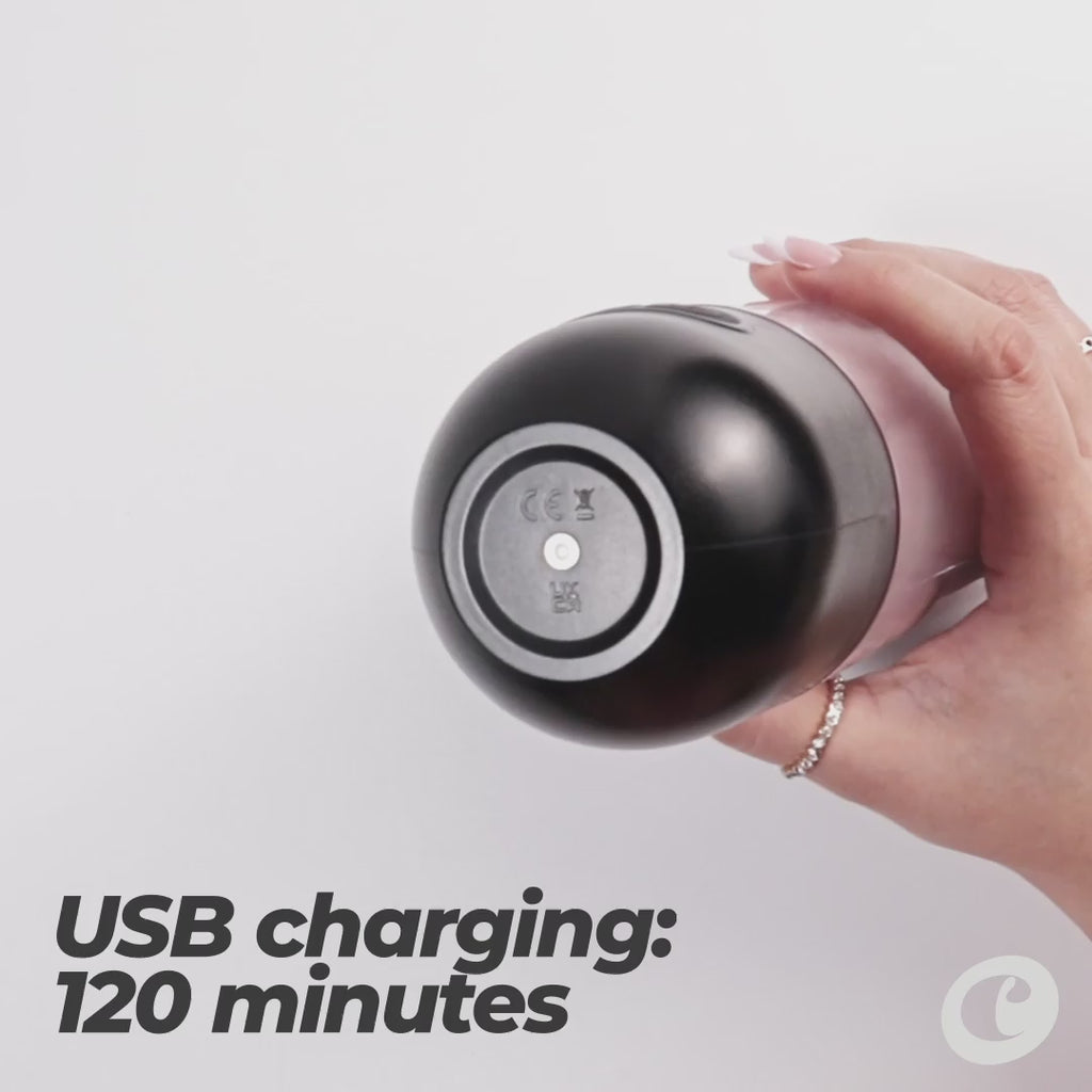 CRUSHIOUS | Slurpy – Noņemams 2-in-1 masturbators ar mēles stimulatoru, rotāciju un vibrāciju – 22 cm