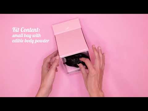 Secret Play | Aphrodisiac Chocolate syötävä jauhe & höyhenkutitin -setti – 40 g