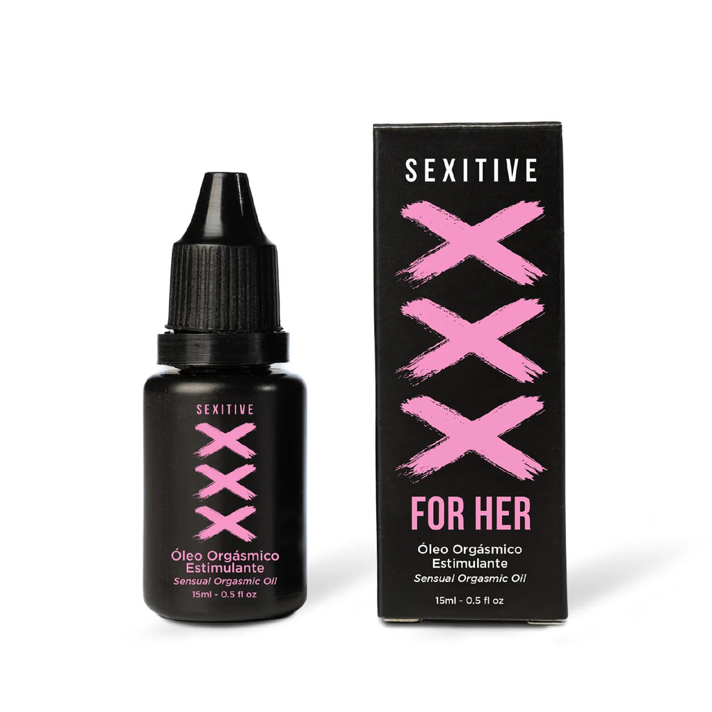 SEXITIVE | XXX For Her – Stimuloiva orgasmiöljy klitoriksen herkkyyden lisäämiseen (100% luonnolliset öljyt) – 15 ml
